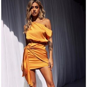 NWT mini dress orange